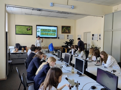 Лекция и практическое занятие «Роль спирогиры как идентификатора качества воды озера Байкал» для учеников образовательного комплекса «Точка будущего» - 5 слайд