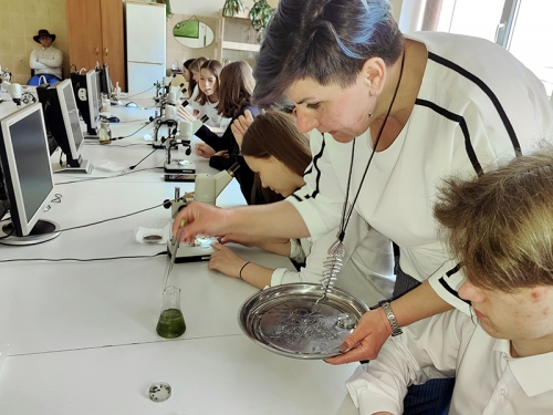 Лекция и практическое занятие «Роль спирогиры как идентификатора качества воды озера Байкал» для учеников образовательного комплекса «Точка будущего» - 2 слайд